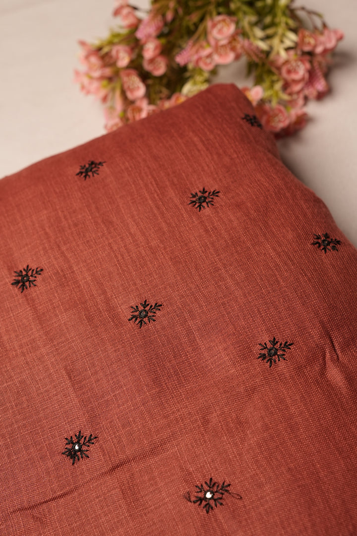 Linen Material TRF4655 Burnt Orange
