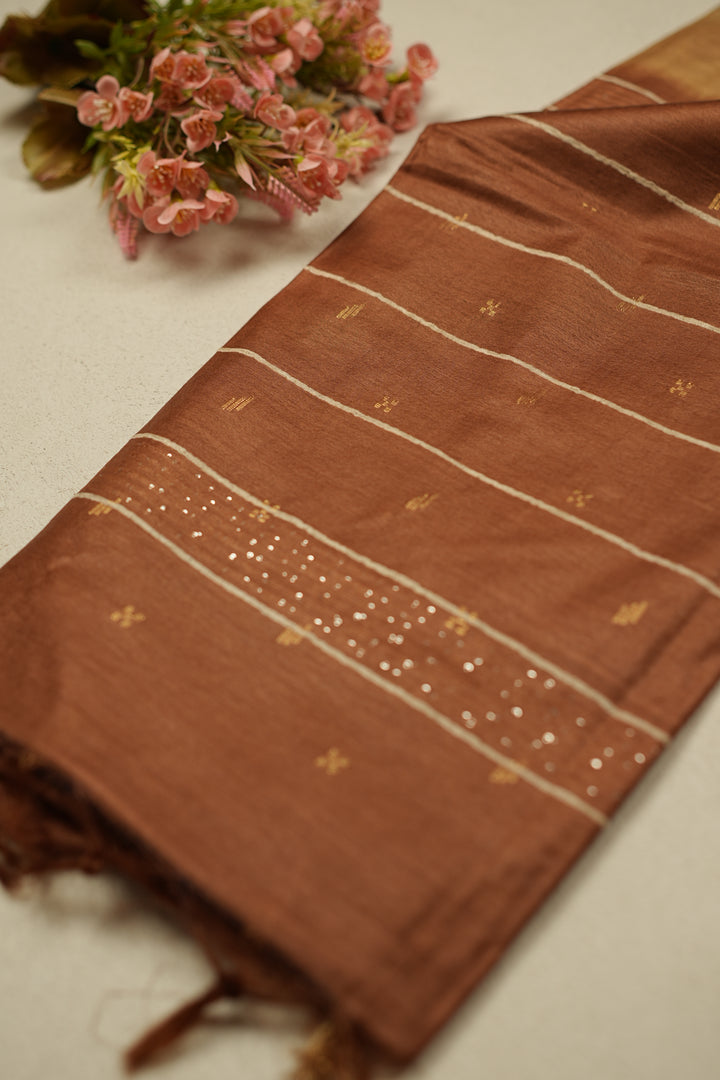 Linen Cotton Saree TSA928