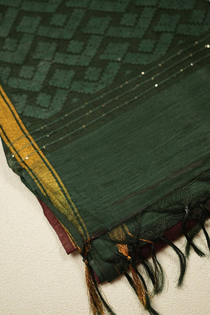 Linen Cotton Saree TSA933