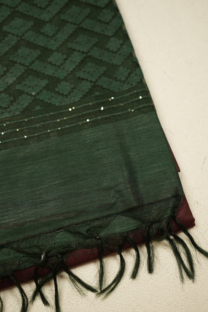 Linen Cotton Saree TSA933