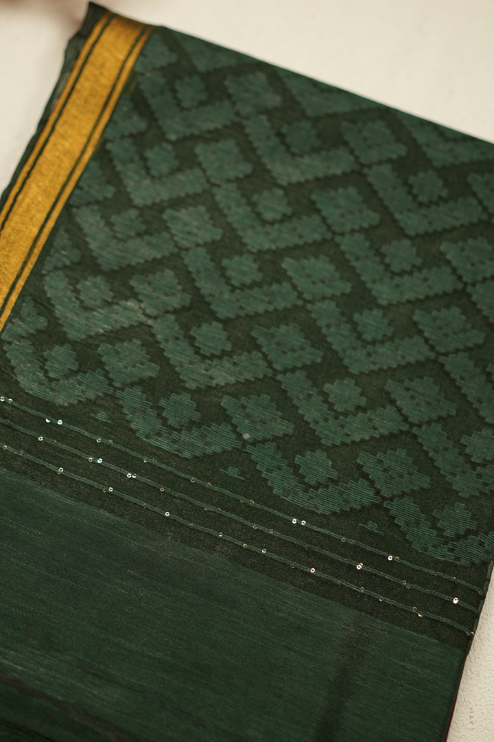 Linen Cotton Saree TSA933
