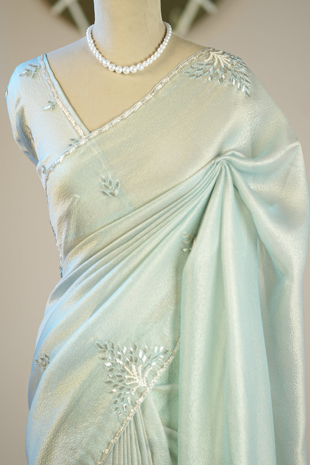 Crushed Tissue Saree TSA4525