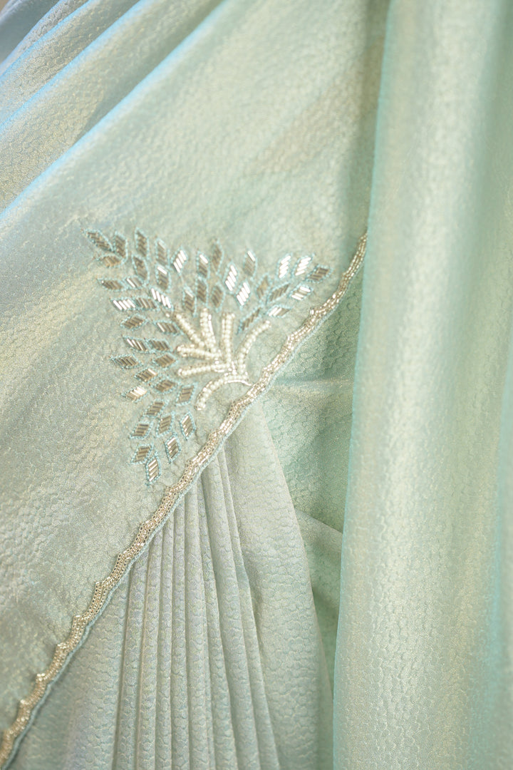 Crushed Tissue Saree TSA4525