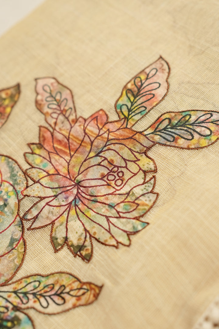 Linen Tissue Saree TSA006