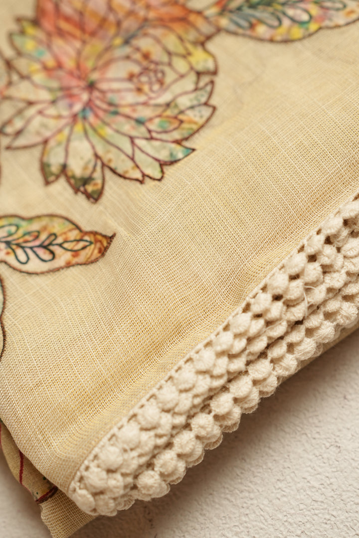 Linen Tissue Saree TSA006
