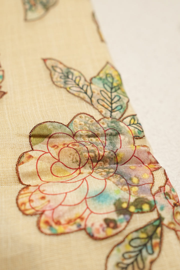 Linen Tissue Saree TSA006
