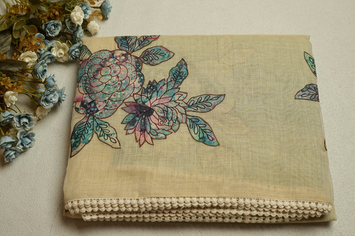 Linen Tissue Saree TSA013