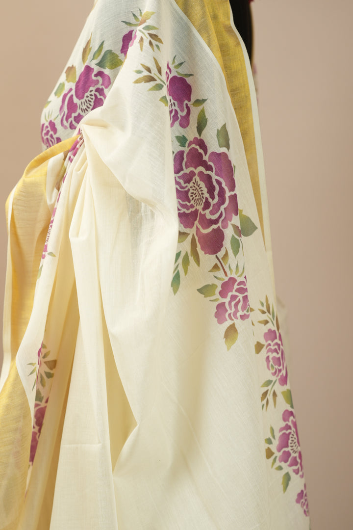 Onam Digital Print Saree TPS001