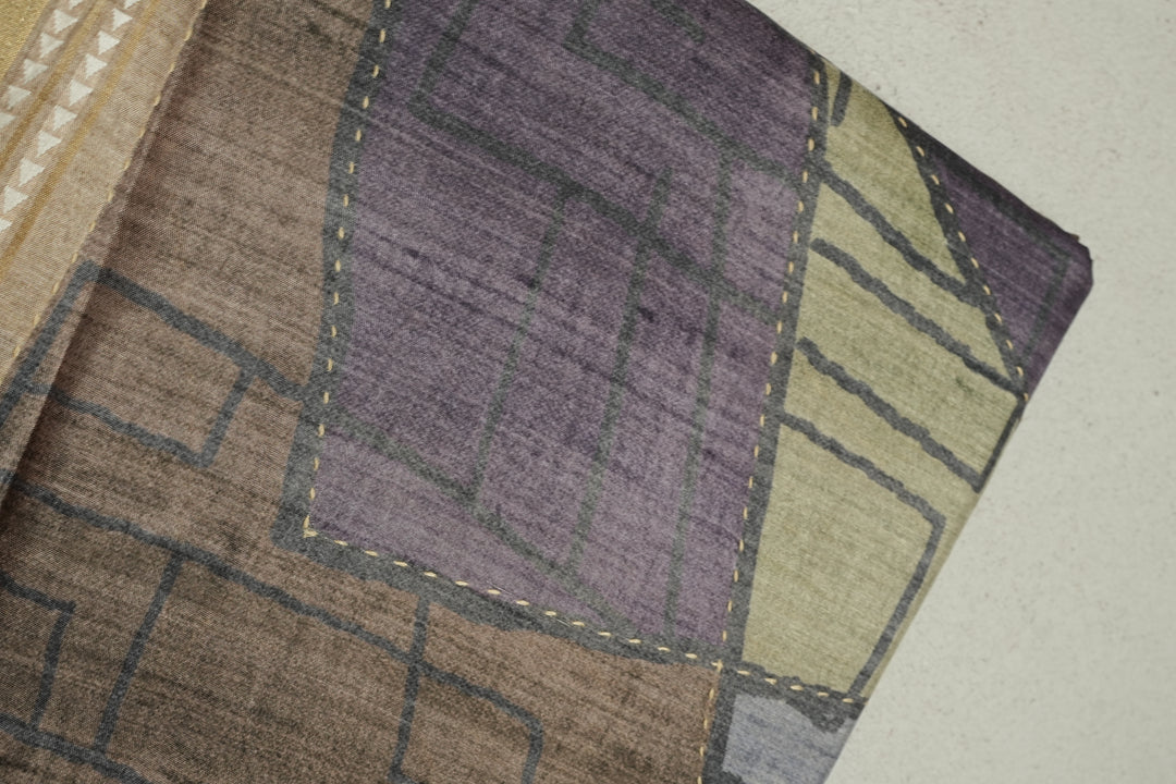 Semi Tussar Saree TSA091