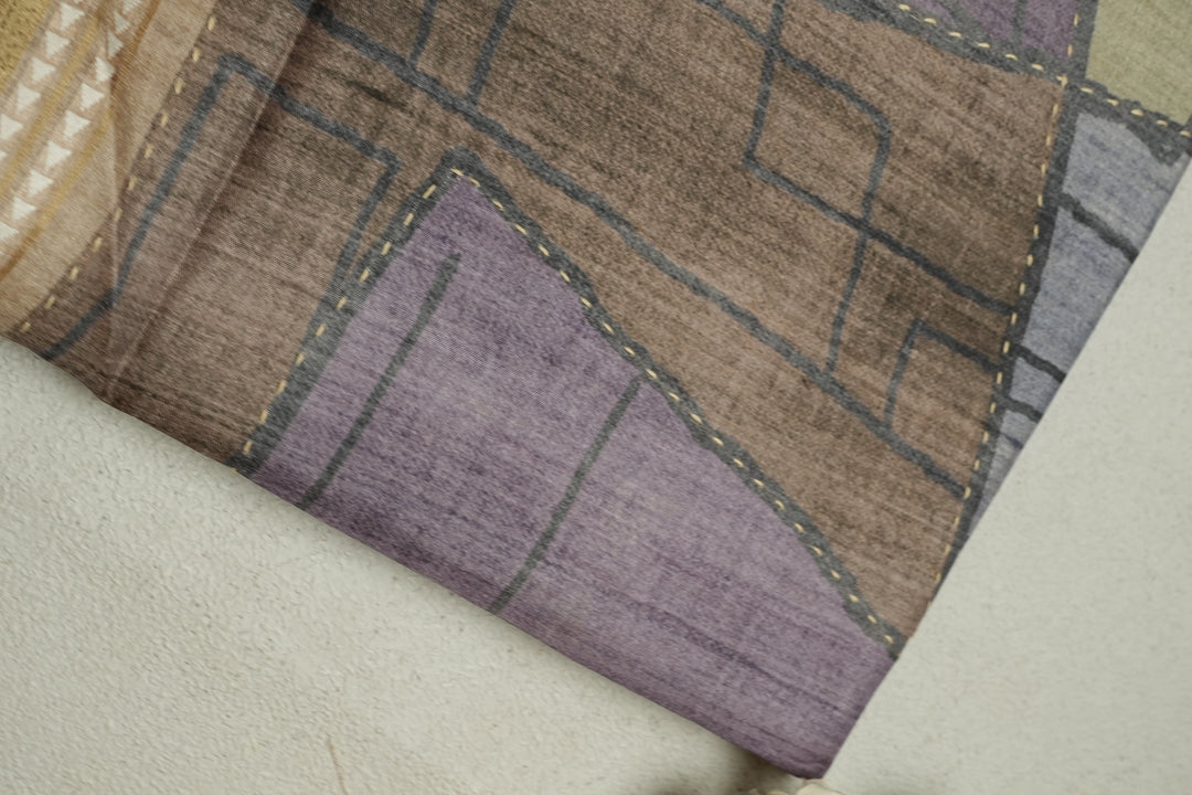 Semi Tussar Saree TSA091
