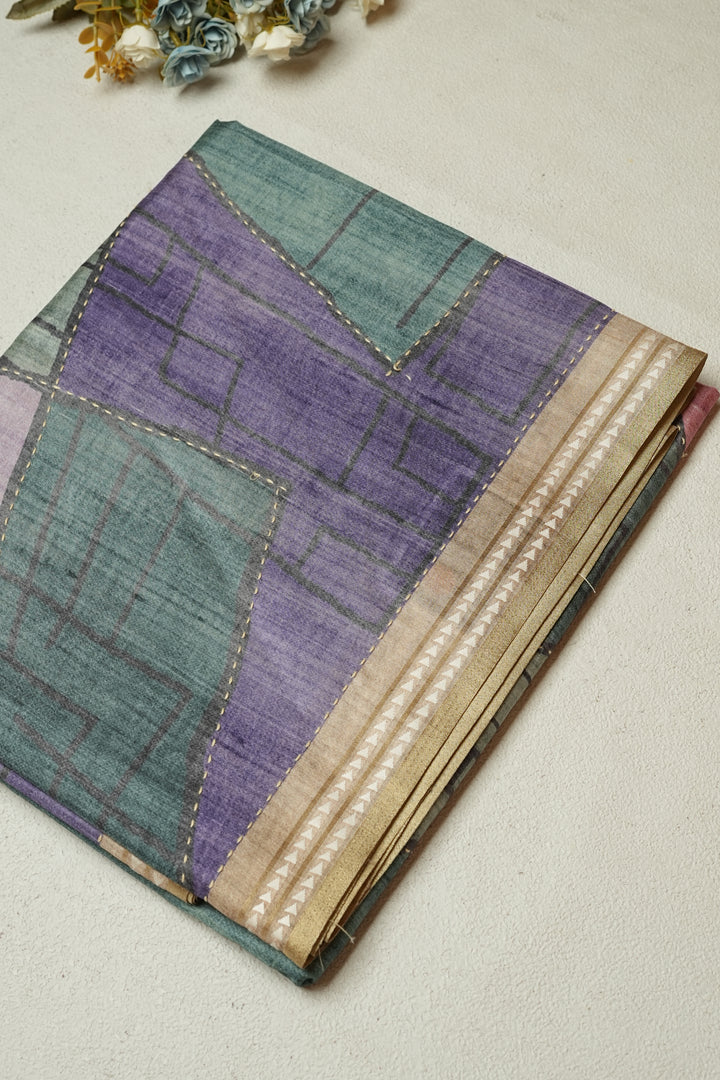 Semi Tussar Saree TSA092