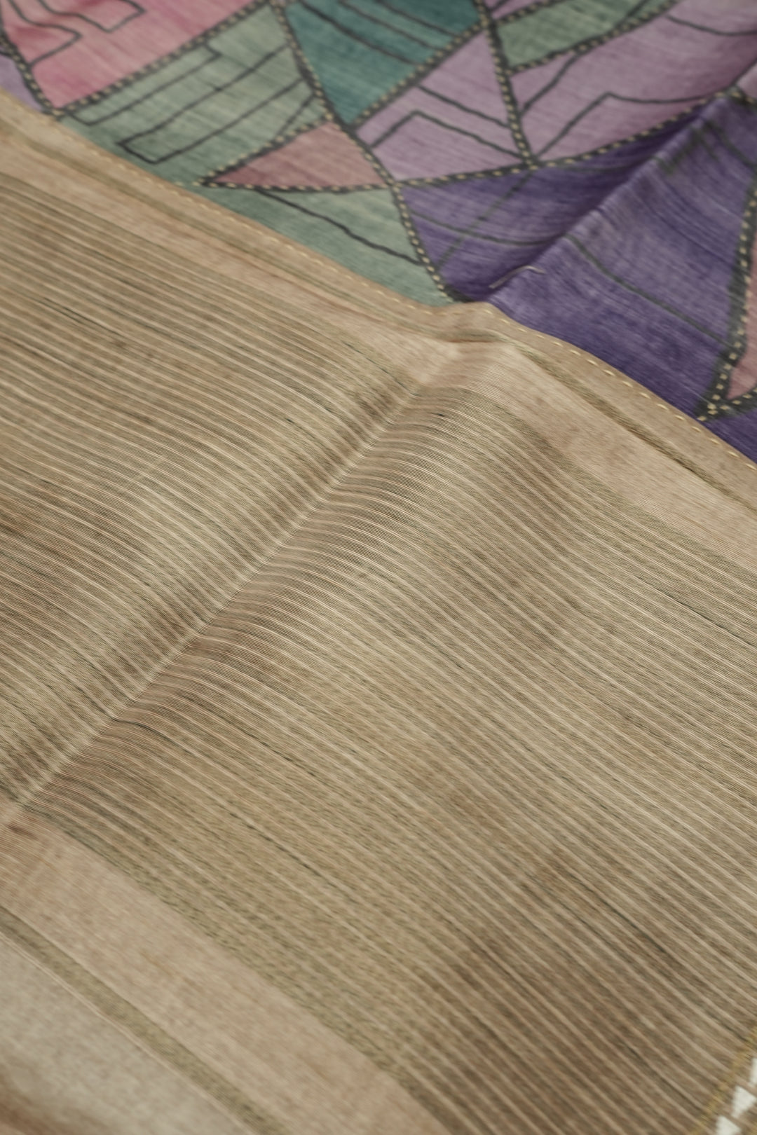 Semi Tussar Saree TSA092