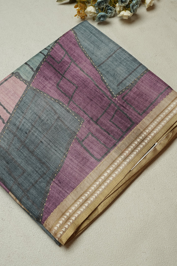Semi Tussar Saree TSA093