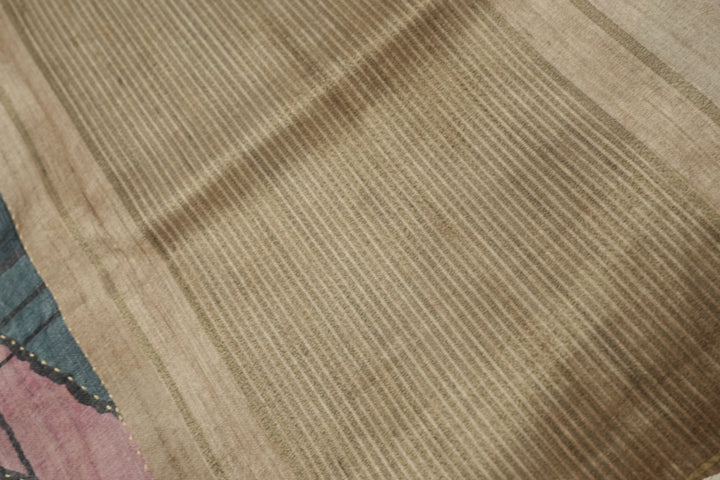 Semi Tussar Saree TSA093