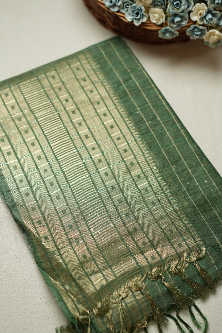 Linen Cotton Saree TSA094