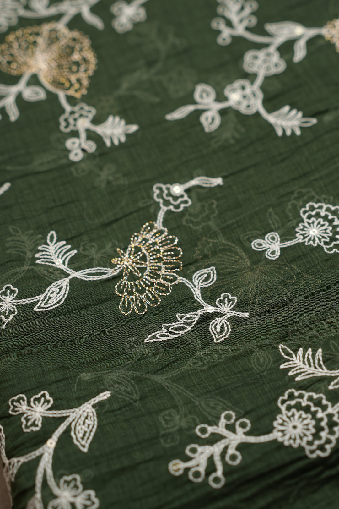 Mul Chanderi Material TRF4730 Thread Work
