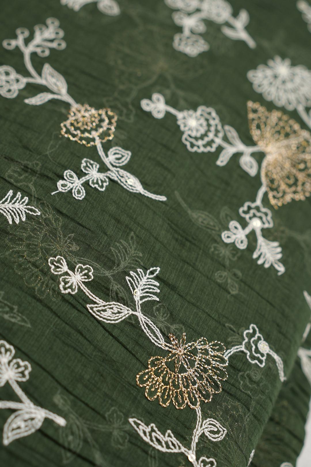 Mul Chanderi Material TRF4730 Thread Work