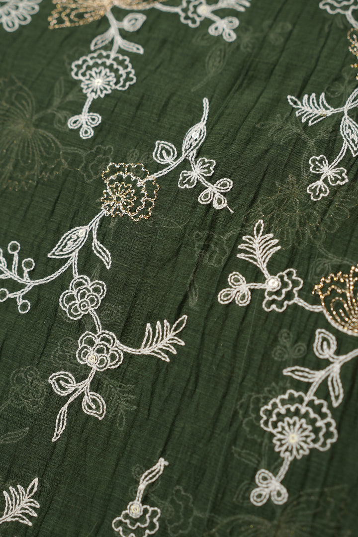 Mul Chanderi Material TRF4730 Thread Work