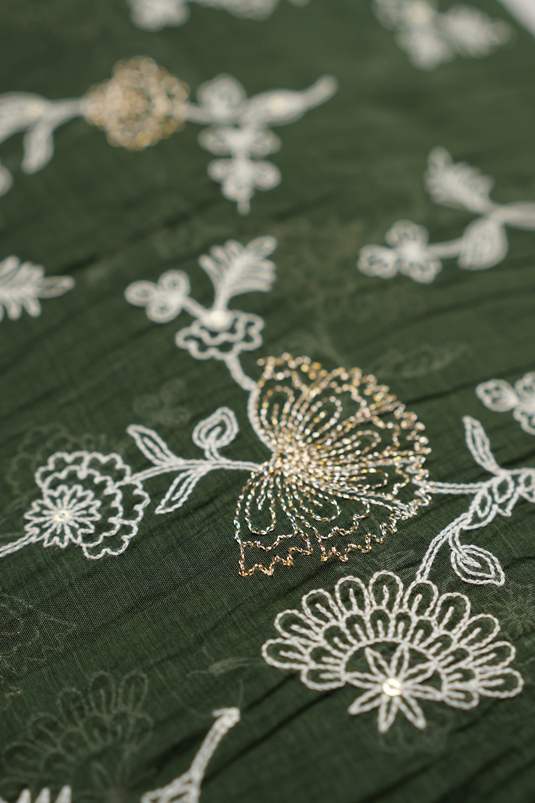 Mul Chanderi Material TRF4730 Thread Work