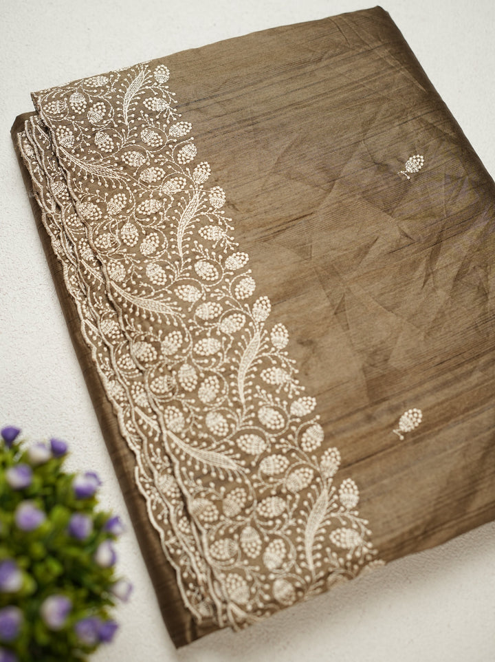 Semi Tussar Saree TSA4736
