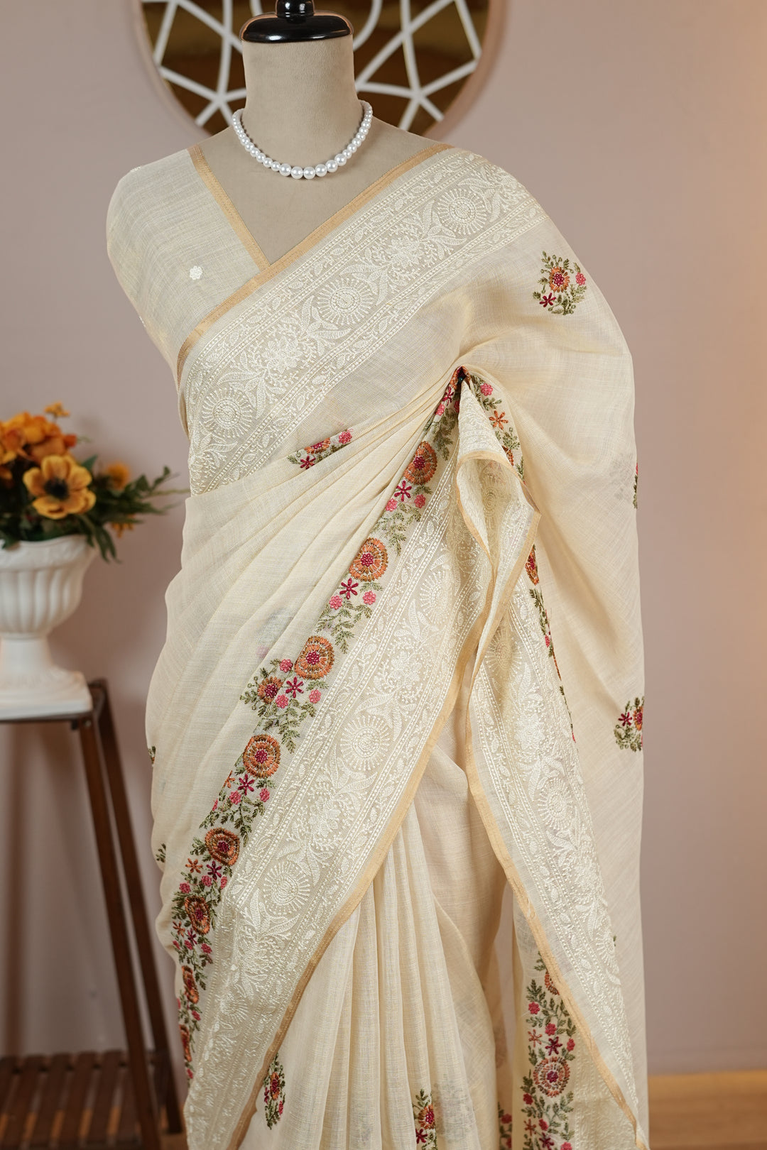 Linen Tissue Saree TSA4762
