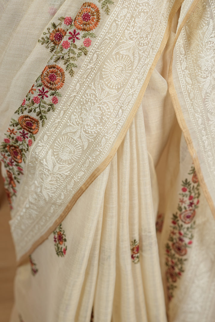 Linen Tissue Saree TSA4762