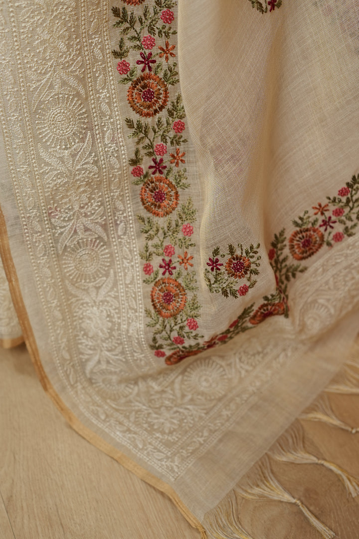 Linen Tissue Saree TSA4762