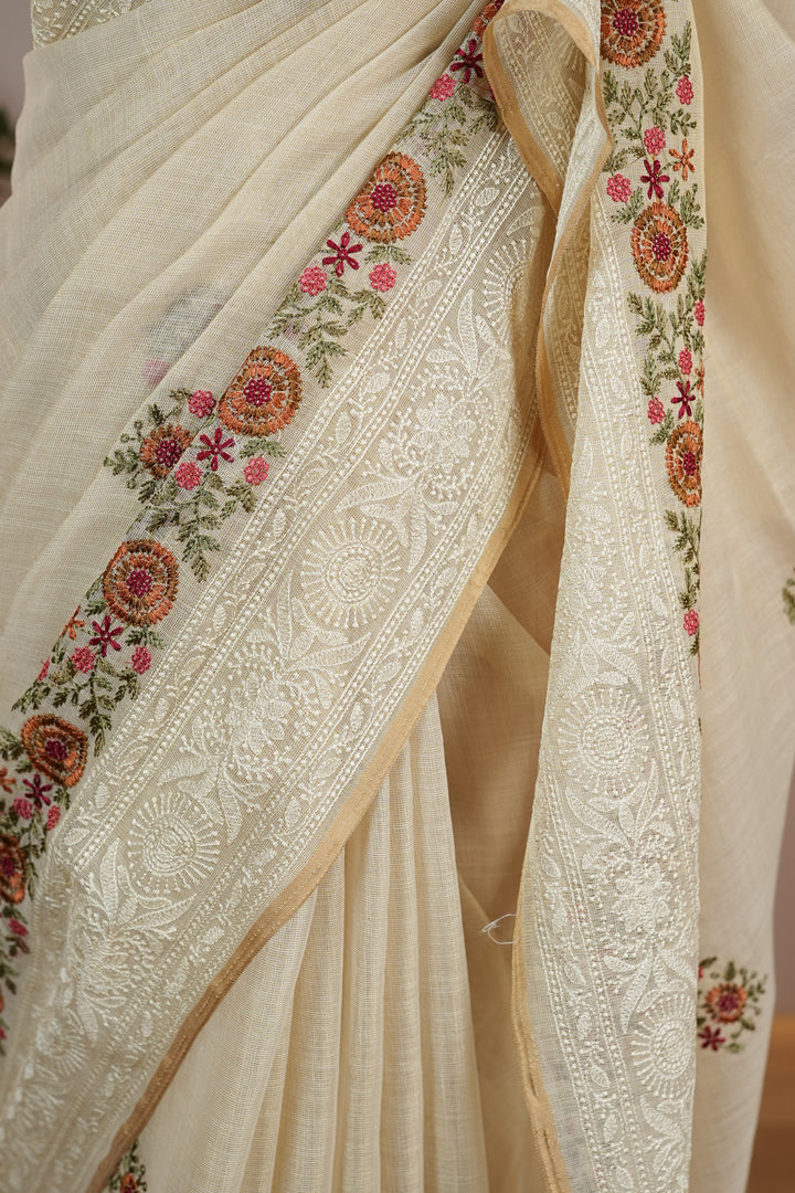 Linen Tissue Saree TSA4762