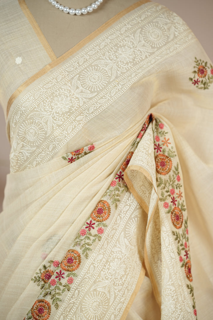 Linen Tissue Saree TSA4762