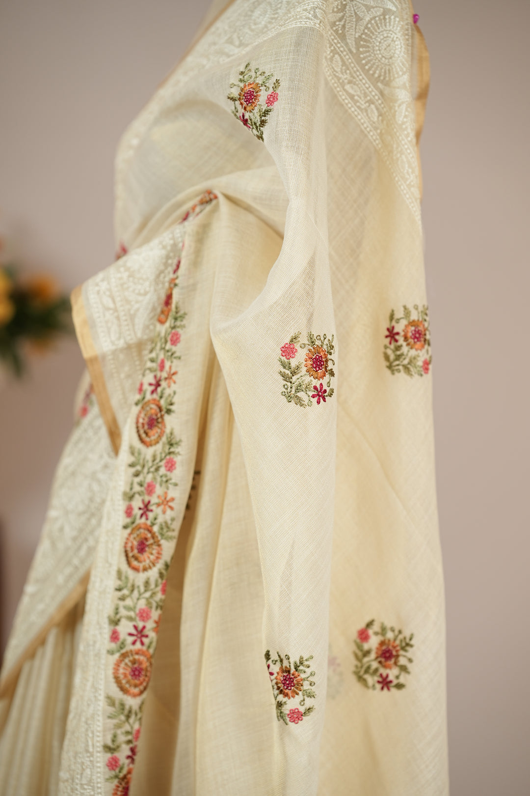 Linen Tissue Saree TSA4762