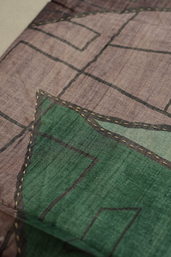 Semi Tussar Saree TSA0124