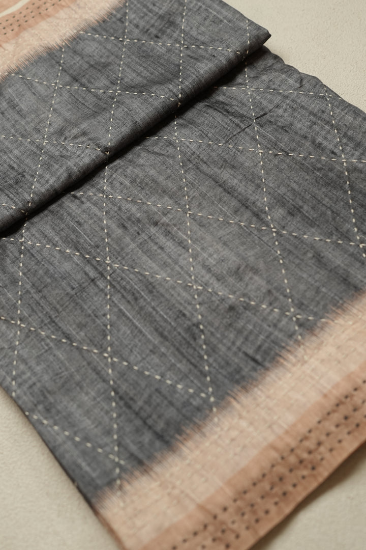 Semi Tussar Saree TSA0115