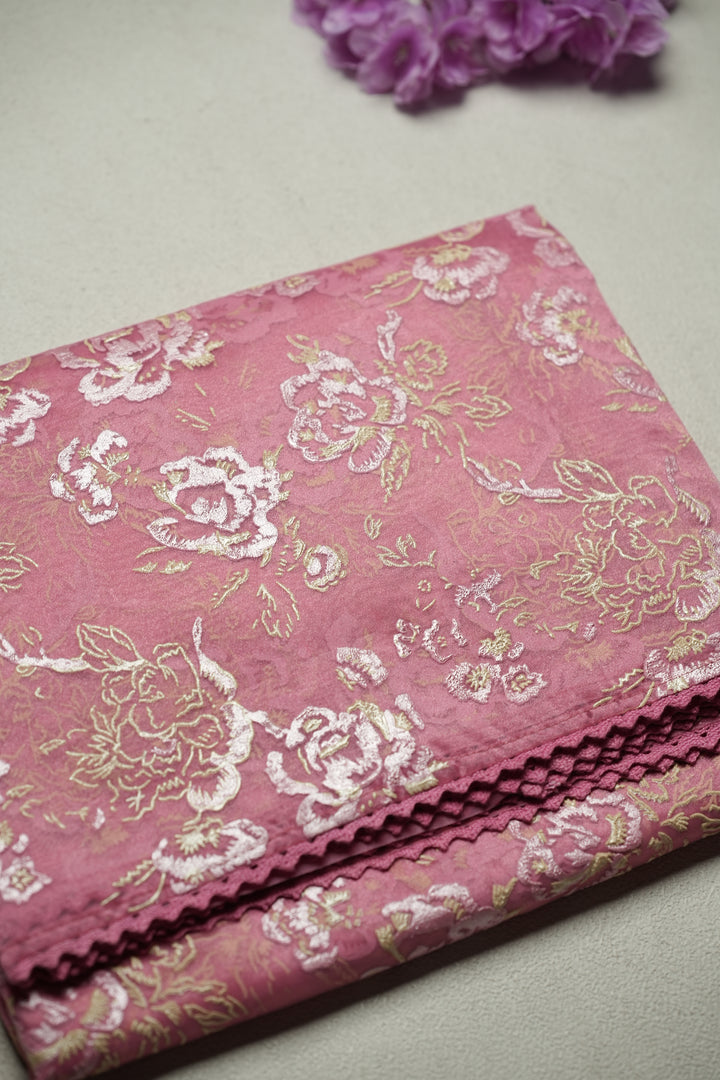 Organza Saree TSA4798 Barbie Pink