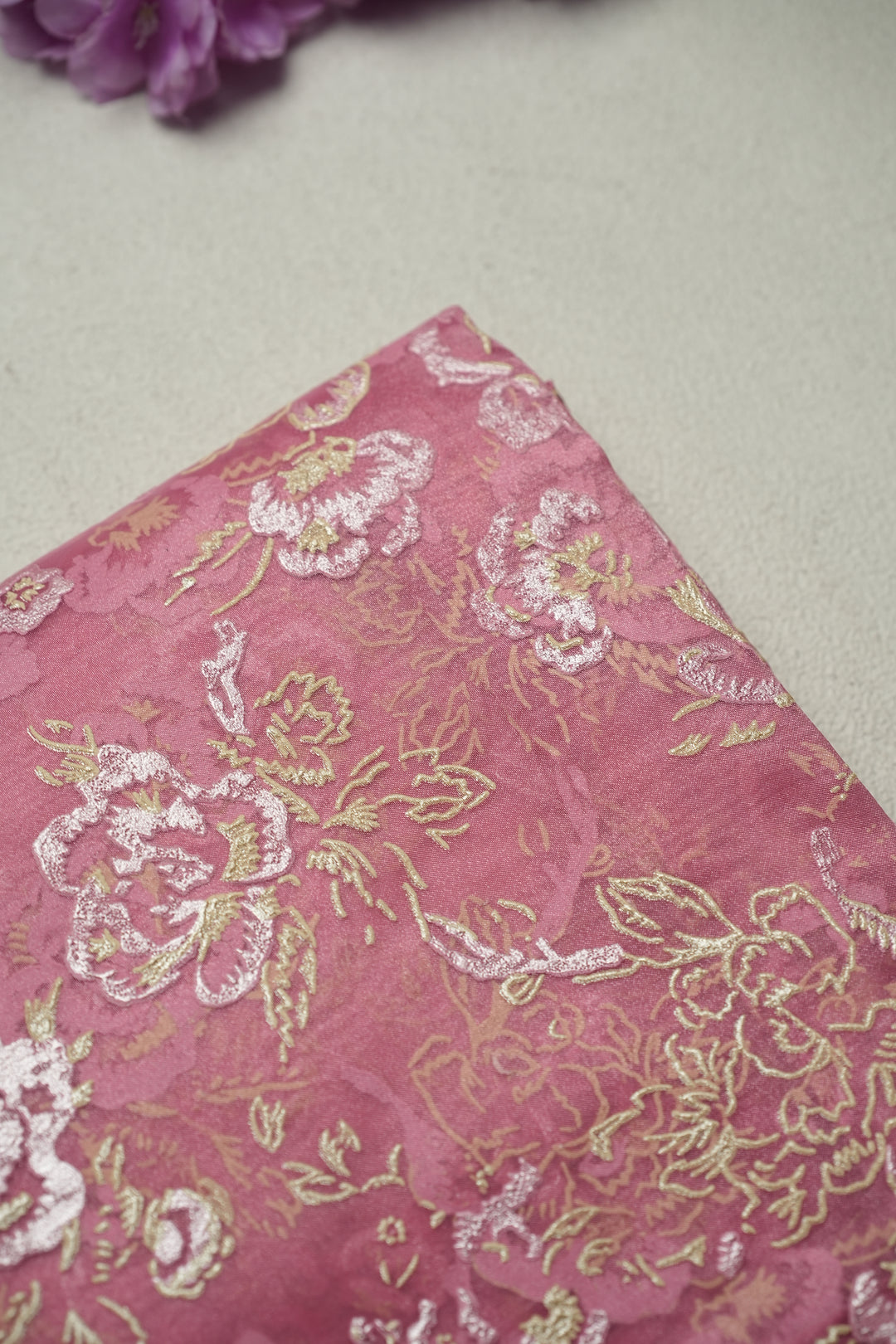 Organza Saree TSA4798 Barbie Pink