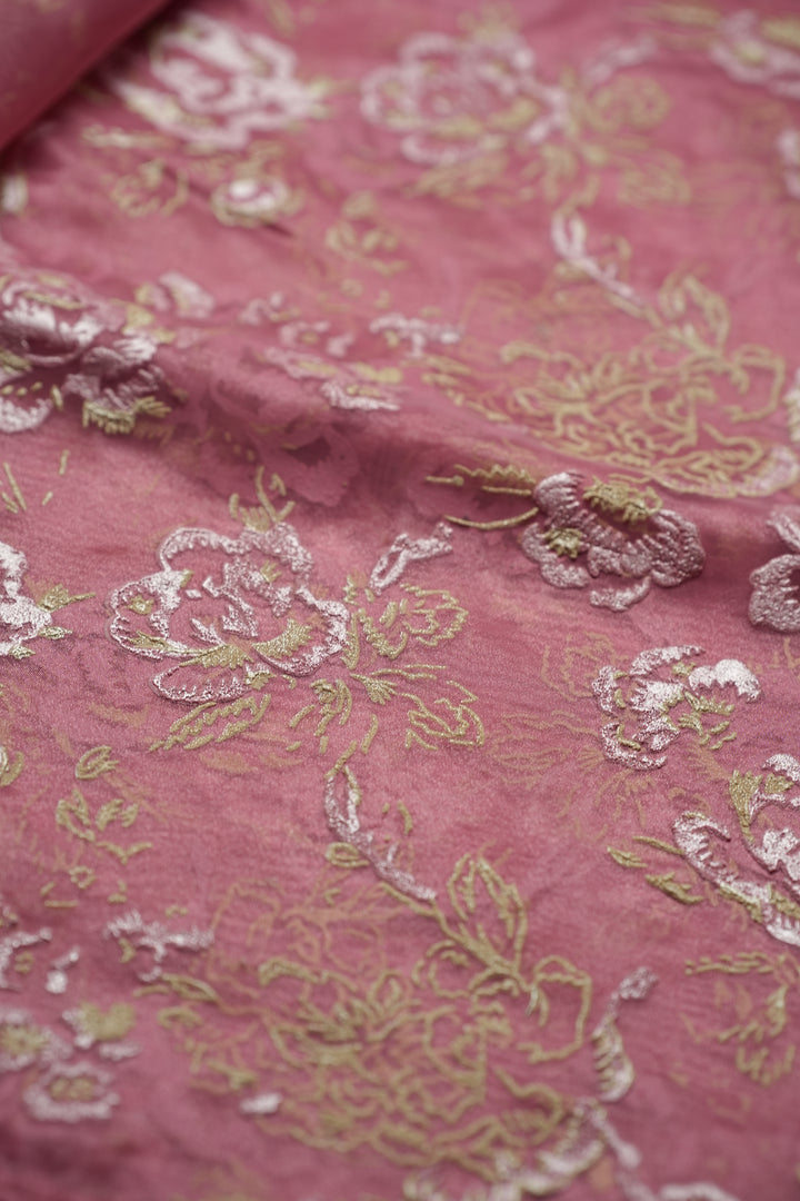 Organza Saree TSA4798 Barbie Pink