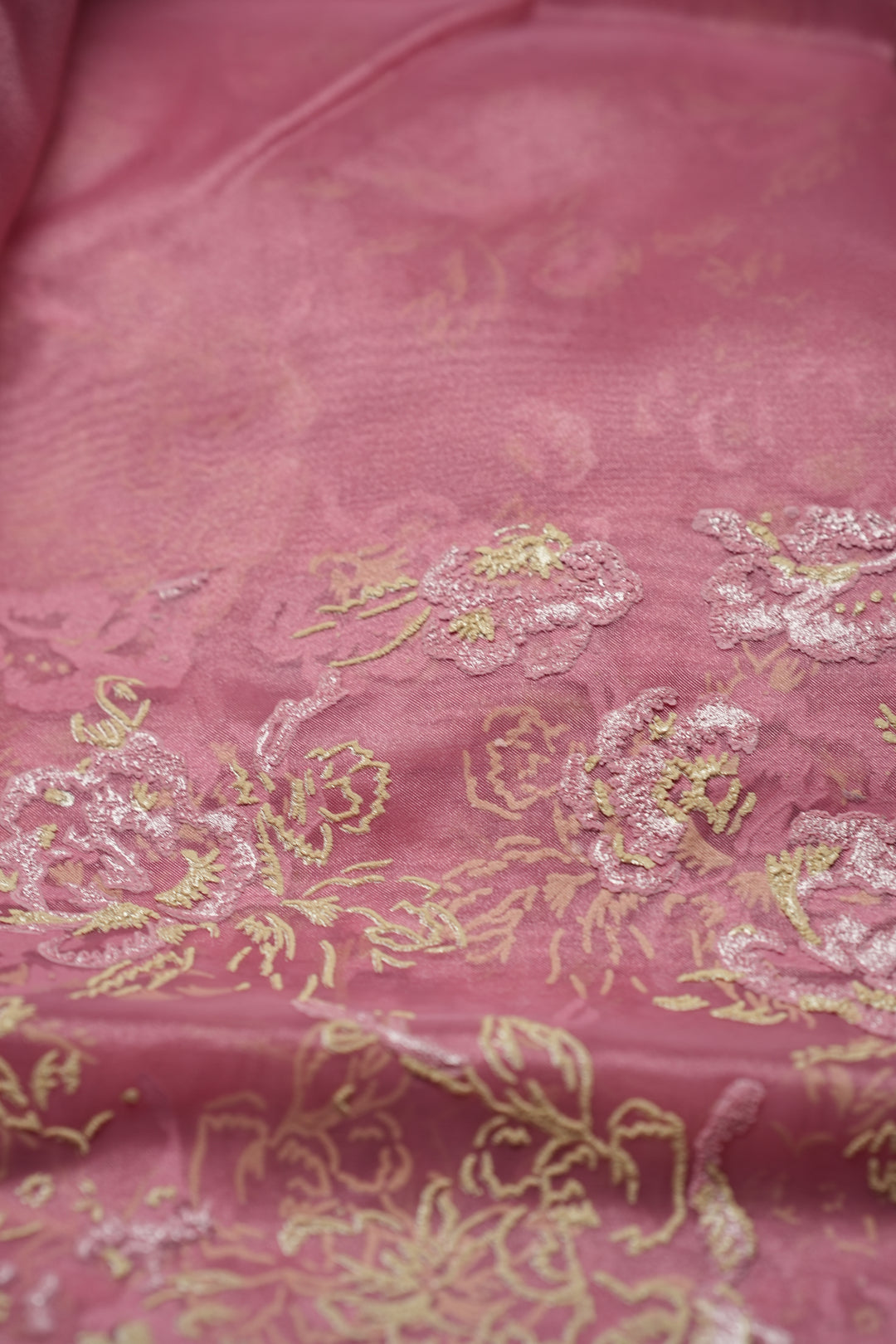 Organza Saree TSA4798 Barbie Pink