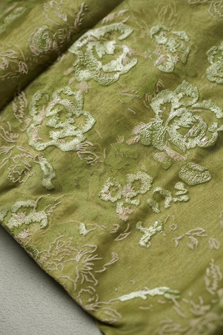 Organza Saree TSA4798 Light Sap Green