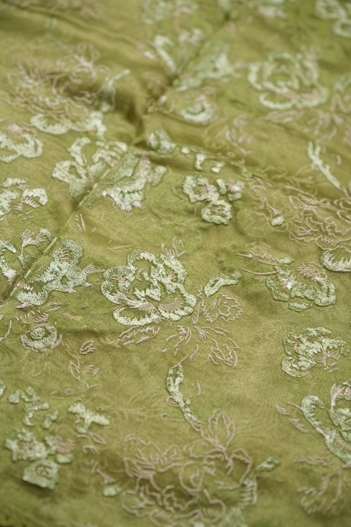 Organza Saree TSA4798 Light Sap Green