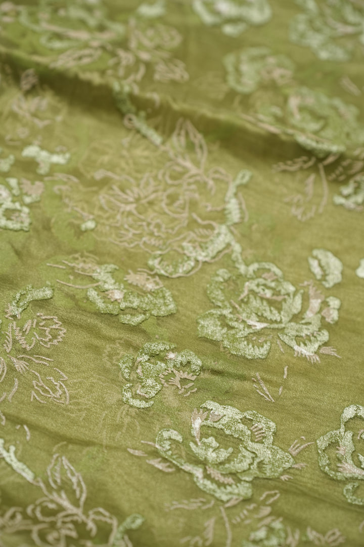 Organza Saree TSA4798 Light Sap Green