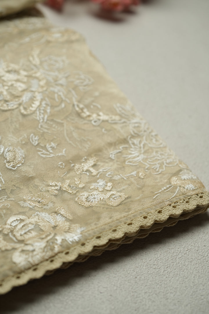 Organza Saree TSA4798 Cream