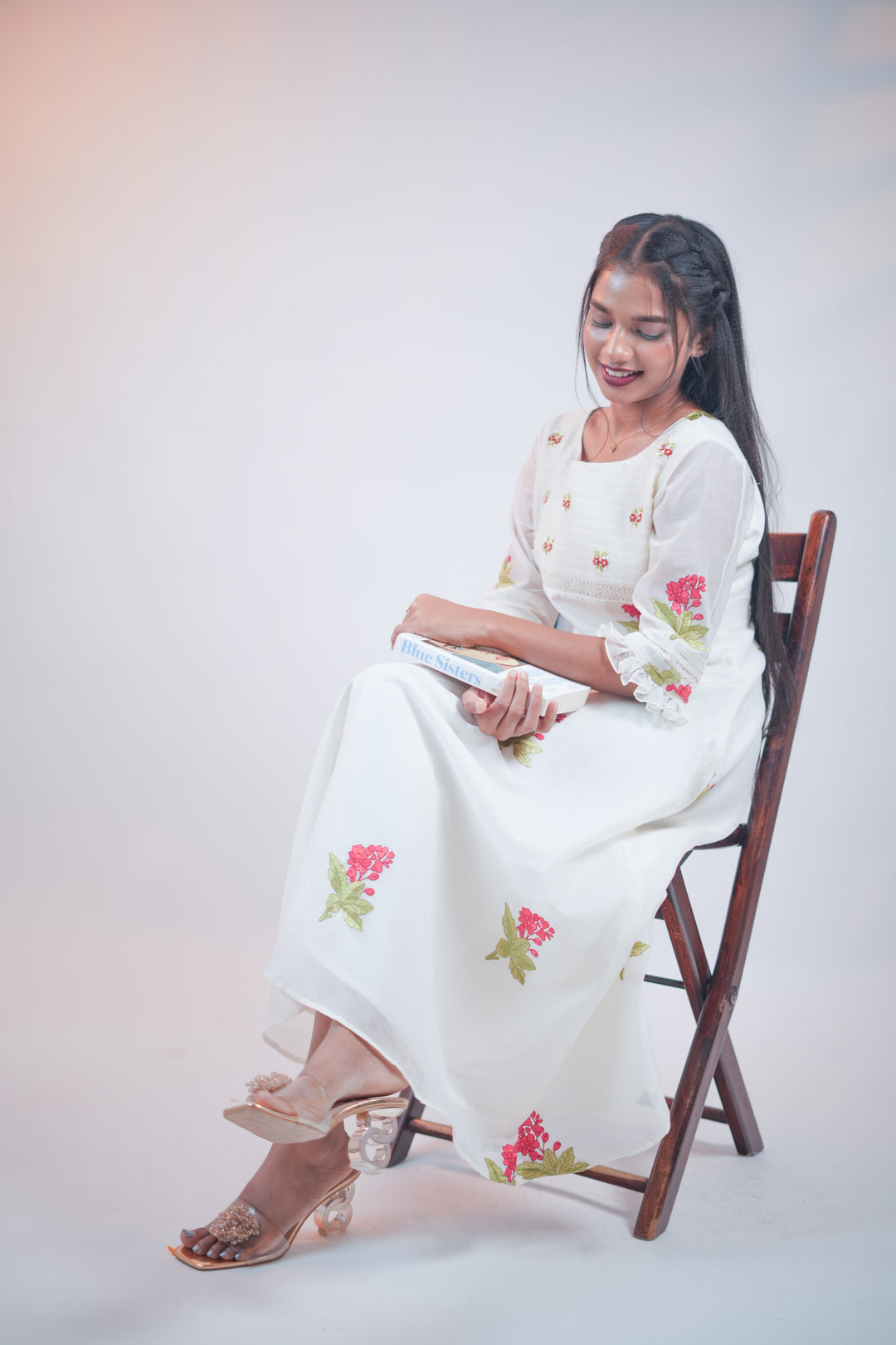 Floral A-Line Kurta TKT1006