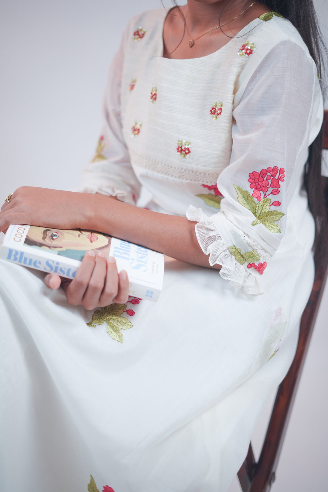 Floral A-Line Kurta TKT1006
