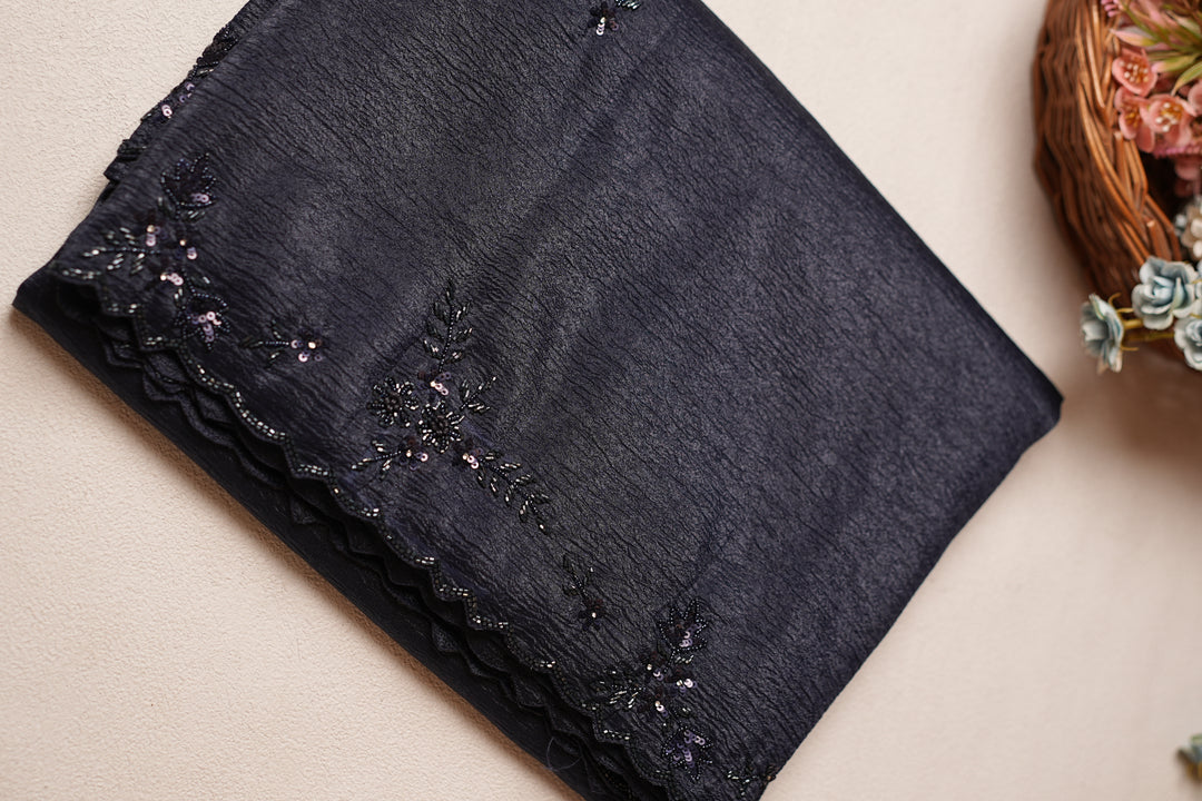 Crushed Tissue Saree TSA4582