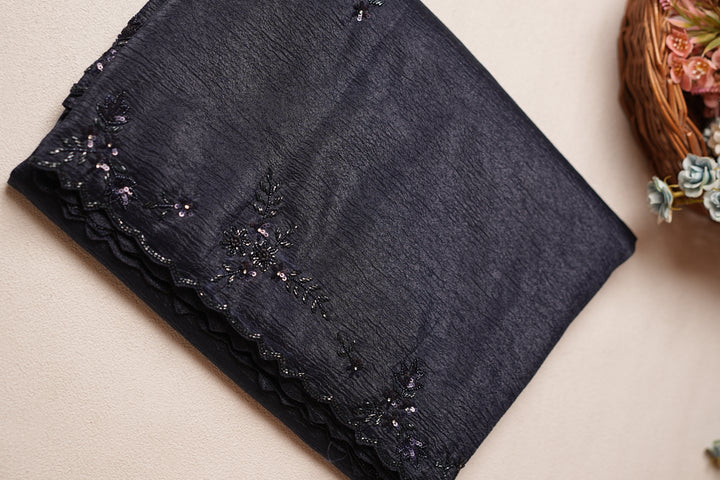 Crushed Tissue Saree TSA4582