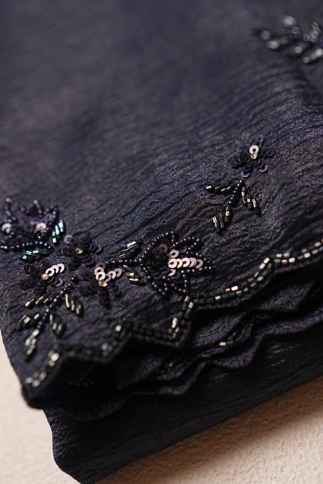 Crushed Tissue Saree TSA4582