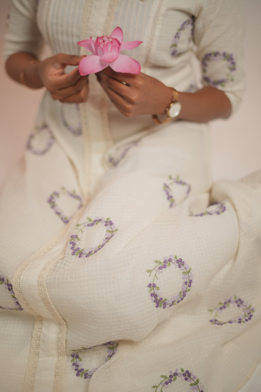 Embroidered A-Line Kurta TKT1002