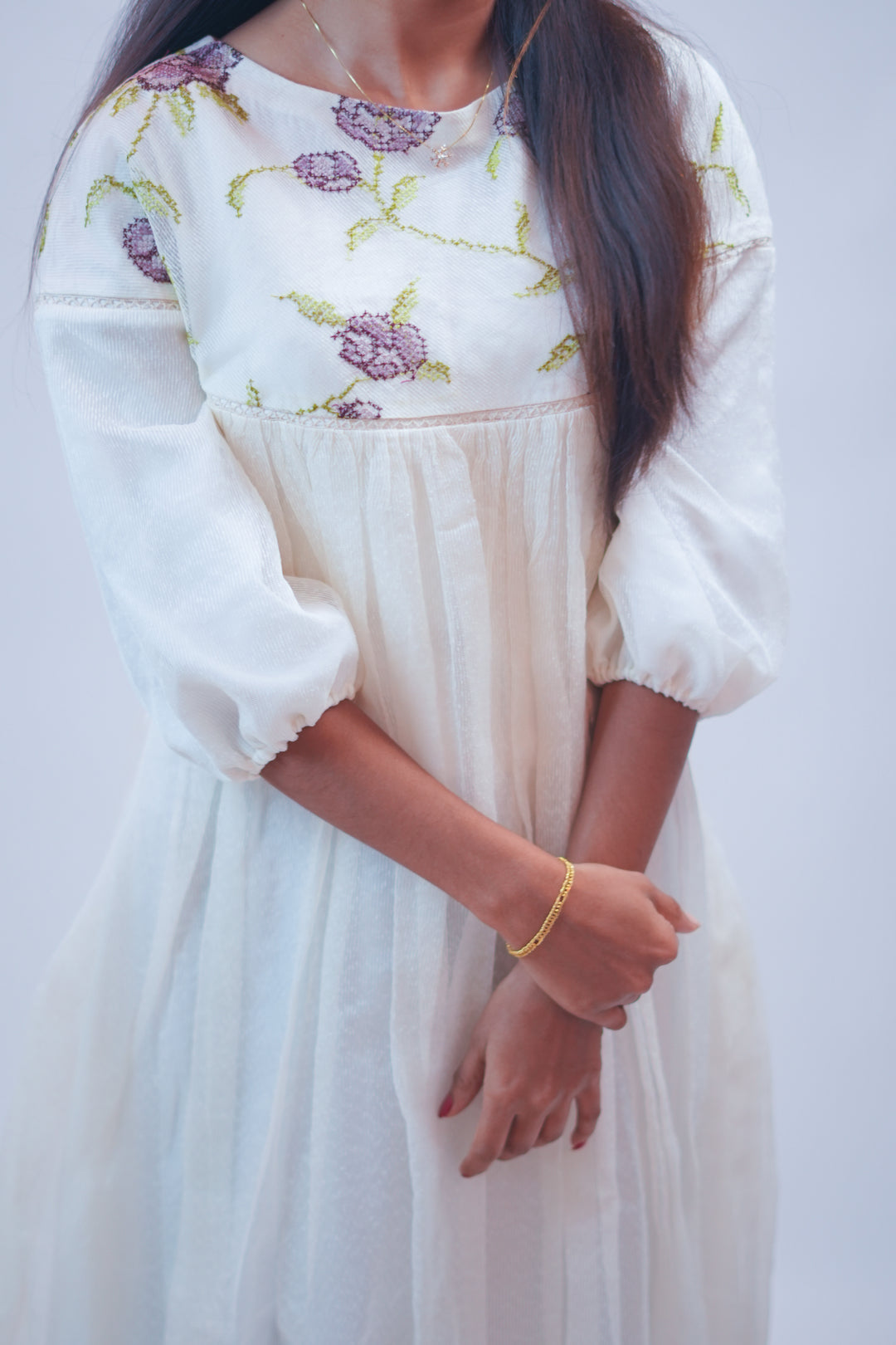 A-Line Gathered Kurta TKT1004