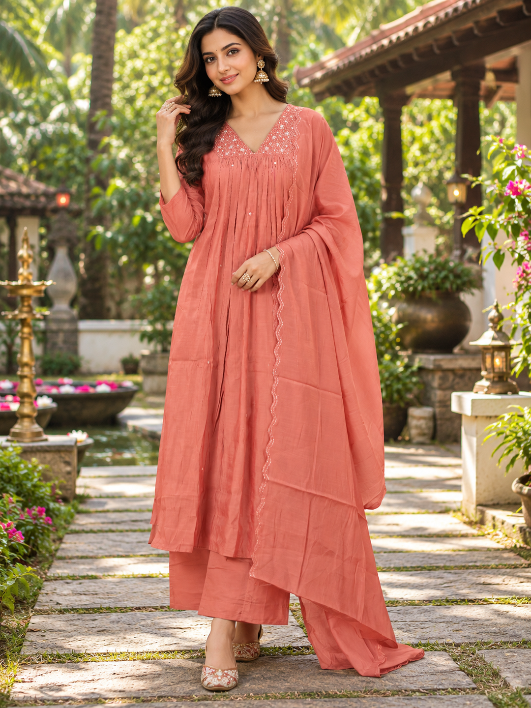 Flared A-Line Kurtha TRW005