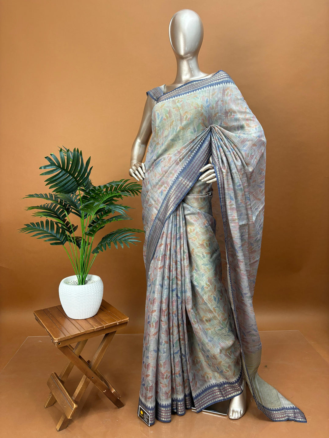 Linen Tissue Saree TSA1447