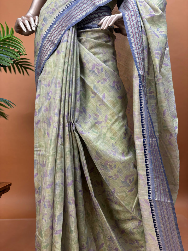 Linen Tissue Saree TSA1447